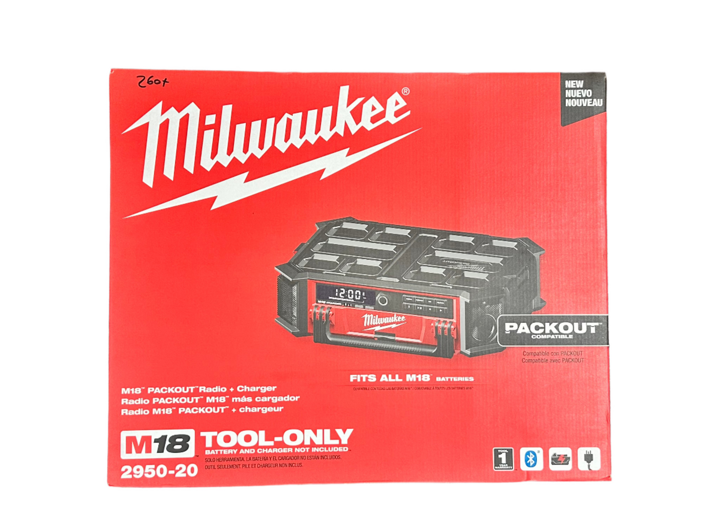 Milwaukee M18 PACKOUT Radio/Speaker with Built-In Charger 2950-20