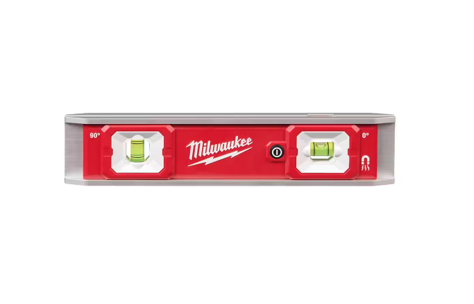Milwaukee 9" Torpedo Level Lighted Vials 48-22-5105