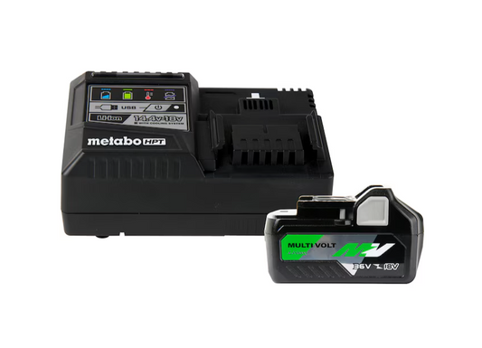 Metabo HPT 36V/18V MultiVolt Battery and Charger Starter Kit (UC18YSL3B1)