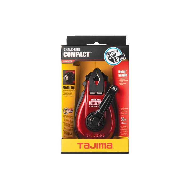 TAJIMA Chalk-Rite COMPACT Extra Bold 1.0mm Chalk Snap-Line CR701SFR