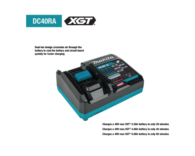 Makita 40V Max XGT Rapid Optimum Charger DC40RA