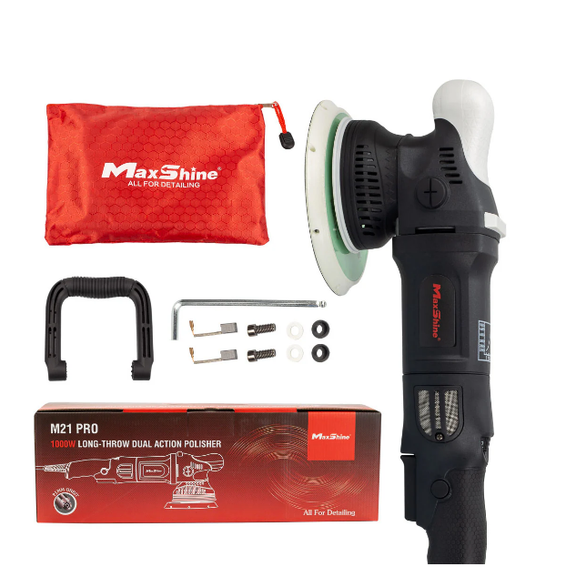 MAXSHINE Random Orbital Polisher | M21 Pro - 6in Plate, 21mm Throw, 1000W