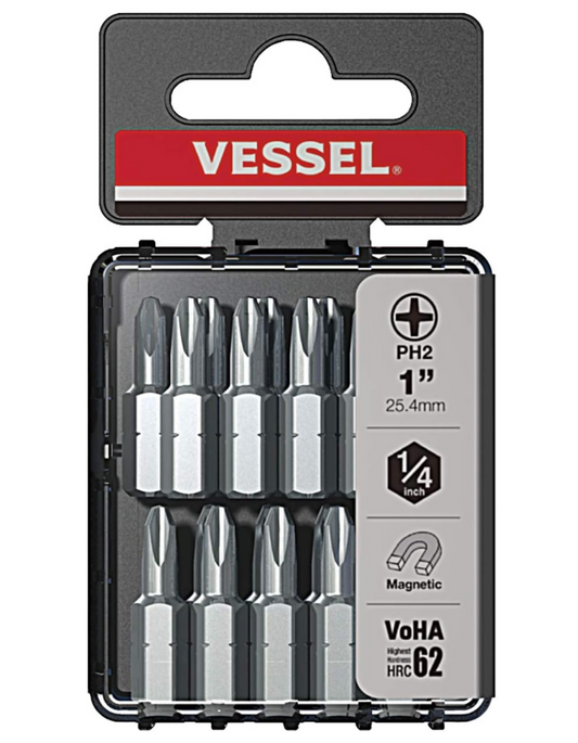 VESSEL Drywaller Insert Bits 20PC +2X25.4 (1") (TicTac) DWPH2254P20T