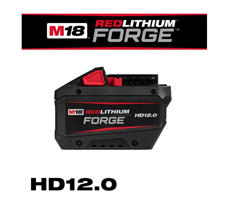 Milwaukee M18 18V Lithium-Ion REDLITHIUM FORGE HD 12.0 Ah Battery Pack 48-11-1813