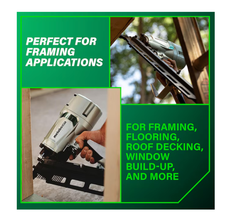 METABO HPT 21 Degree 3-1/4 Inch Strip Nailer NR83A5