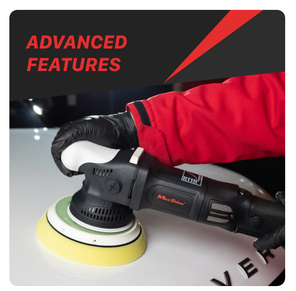 MAXSHINE Random Orbital Polisher | M21 Pro - 6in Plate, 21mm Throw, 1000W