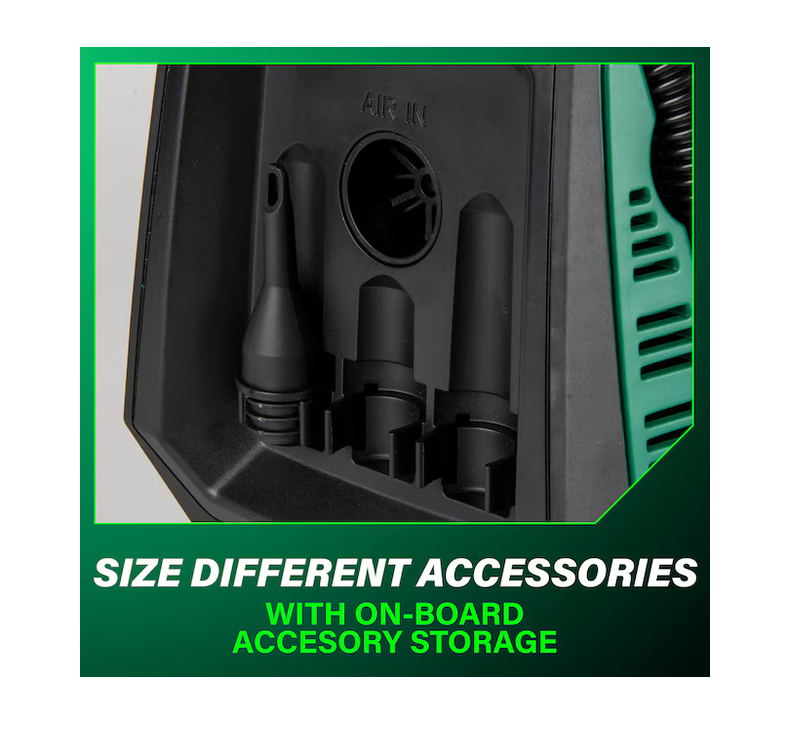 Metabo HPT MultiVolt 18V Li-ion Air Inflator (Power Source: Battery/Car/Electric) UP18DAQ4