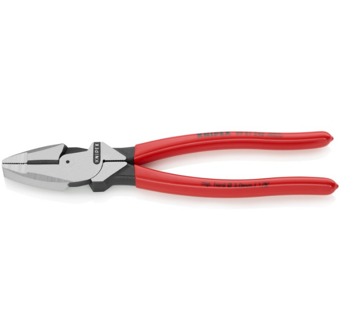 KNIPEX 9 1/2" High Leverage Lineman's Pliers New England Head 09 01 240 SBA
