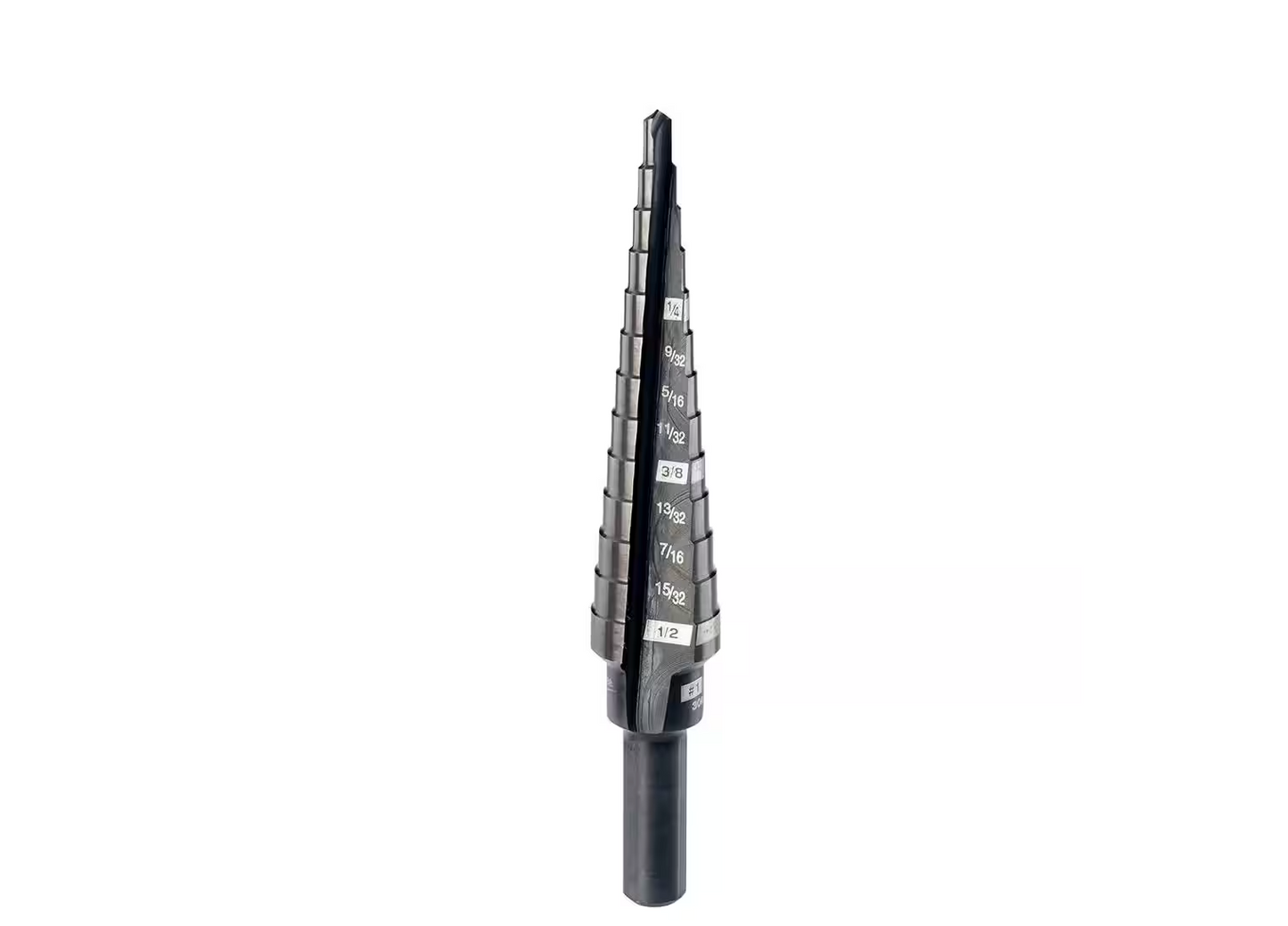 Milwaukee 1/8inch - 1/2inch #1 Black Oxide Step Drill Bit 13-Steps (48-89-9201)