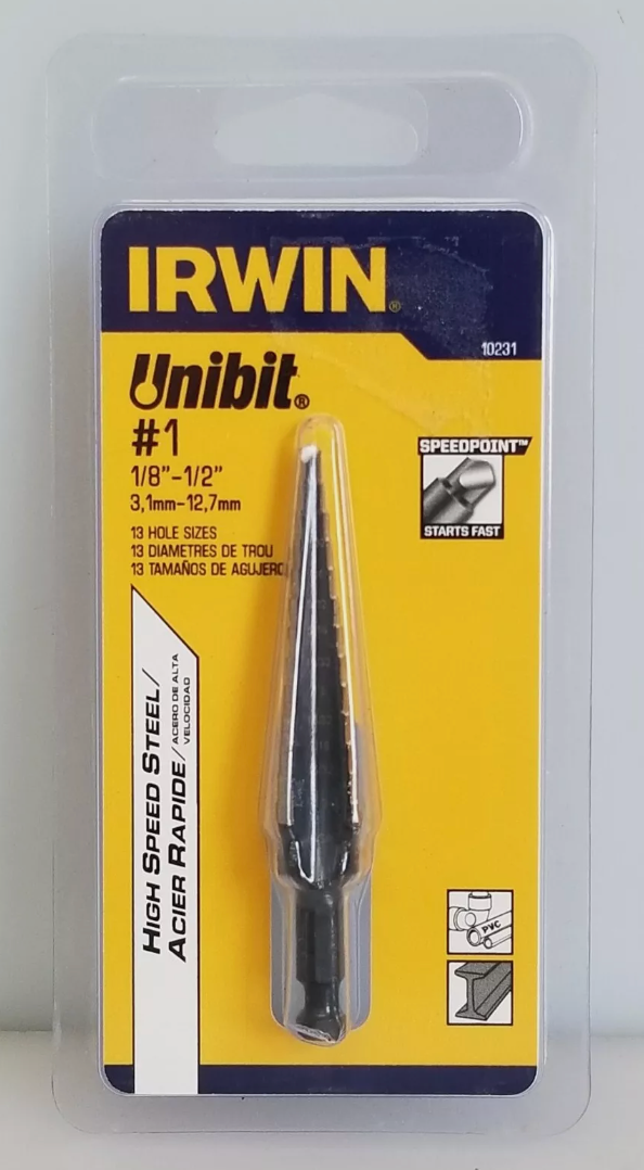 IRWIN Unibit Step Drill Bit #1 (10231)