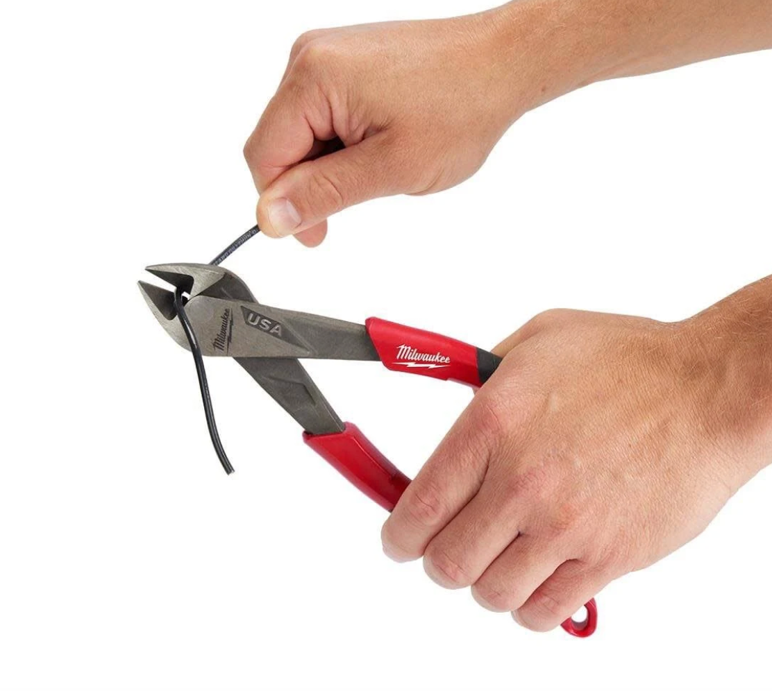 Milwaukee 8" Diagonal Comfort Grip Cutting Pliers (USA) - MT558