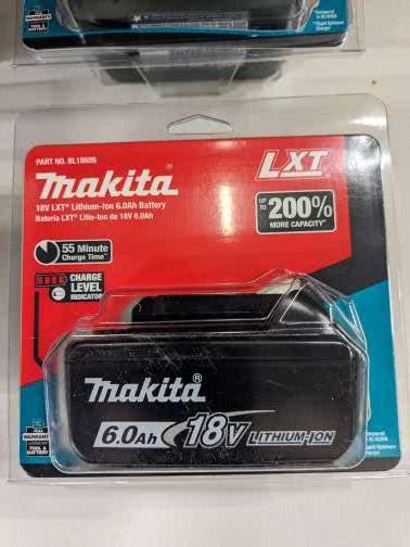 100% GENUINE Makita 18V Battery 6.0 AH MODEL BL1860B in original package