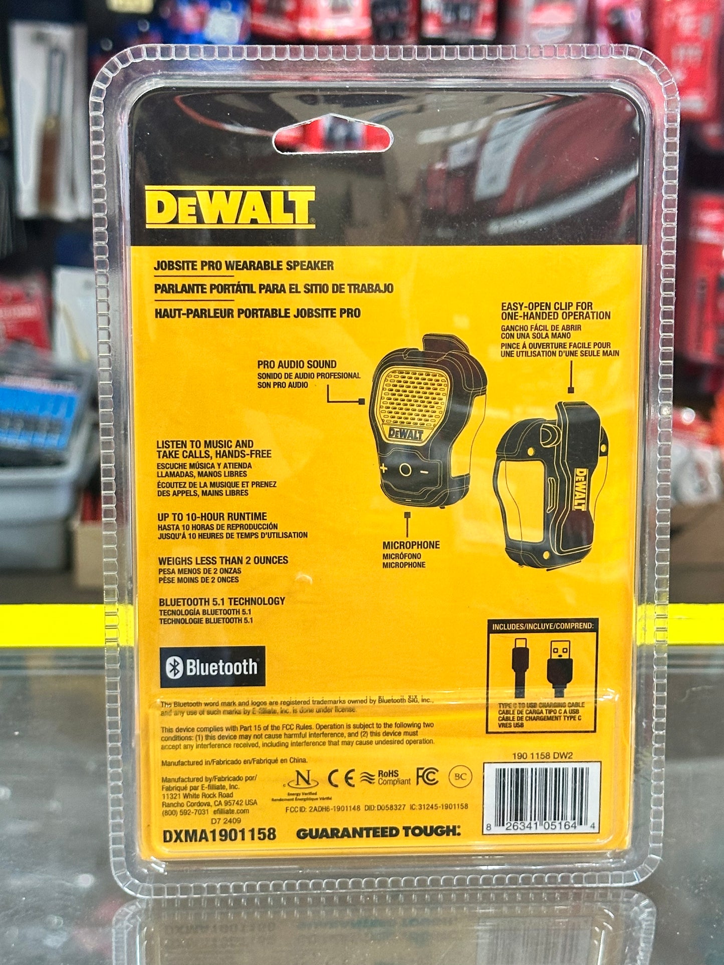 DEWALT Wearable Portable Speaker DXMA1901158