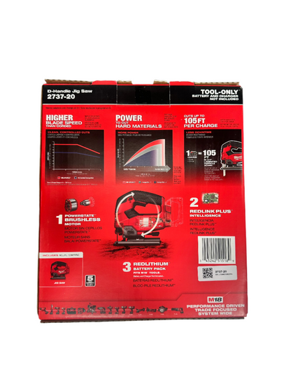 Milwaukee M18 FUEL Cordless D-Handle Jig Saw 2737-20 (TOOL ONLY)