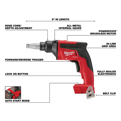 Milwaukee 2866-20 M18 FUEL™ Drywall Screw Gun (Tool Only)