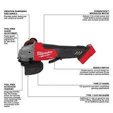 M18 FUEL 18V Lithium-Ion Brushless Cordless 4-1/2 in./5 in. Grinder w/Paddle Switch (Tool-Only)