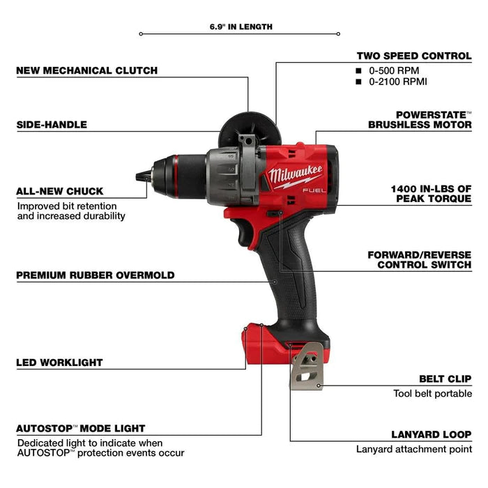 Milwaukee 2904-20 M18 FUEL 1/2" Hammer Drill/Driver (Tool only)