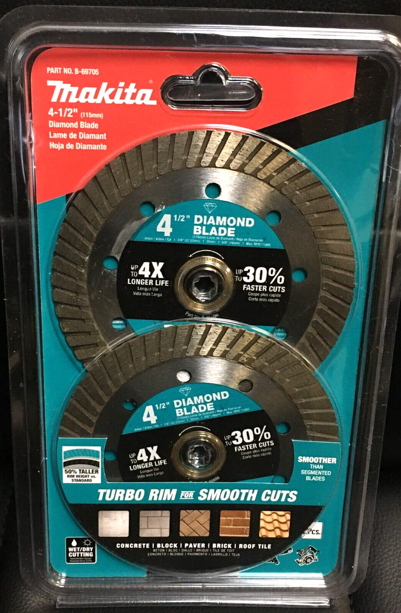 4.5 in. Turbo Rim Diamond Blade for General Purpose (2-Pack)