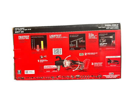 Milwaukee M18 FUEL GEN II 18V 1/2 in. Hole Hawg Right Angle Drill 2807-20 (TOOL ONLY)