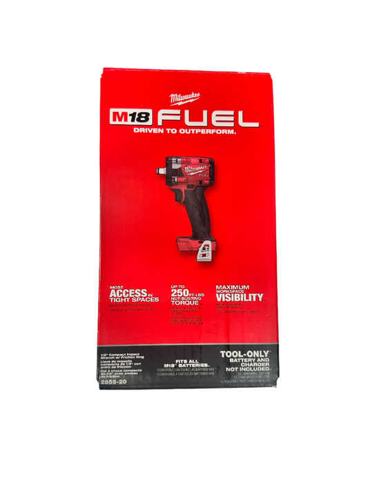 Milwaukee M18 FUEL 1/2" Compact Impact Wrench with Friction Ring 2855-20 (TOOL ONLY)
