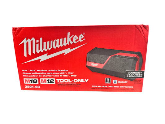 Milwaukee M18/M12 Wireless Jobsite Speaker 2891-20 (TOOL ONLY)