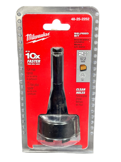 Milwaukee 2-1/4" High-Speed Steel Self-Feed Bit 48-25-2252