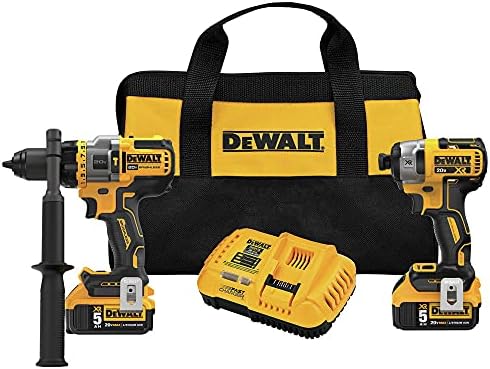 DeWALT 20V FLEXVOLT ADVANTAGE COMBO KIT DCK2100P2 with rapid yellow charger