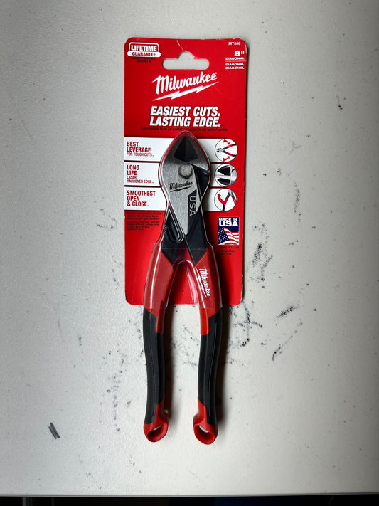 Milwaukee 8" Diagonal Comfort Grip Cutting Pliers (USA) - MT558