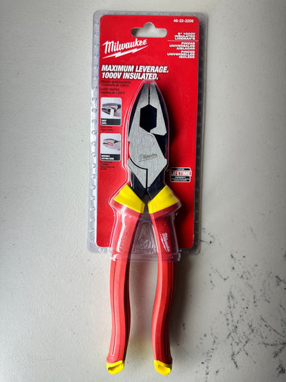 Milwaukee 1000V Insulated 9" Lineman's Pliers (48-22-2209)