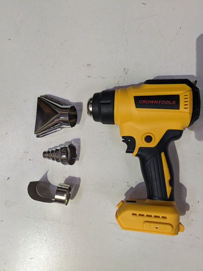 NEW CROWNTOOLS 20V HEAT-GUN VARIABLE HEAT SETTING. (REPLACE DEWALT DCE530B)