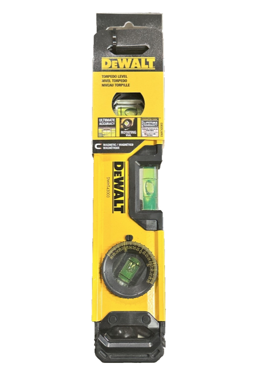 DEWALT 9" Magnetic Torpedo Level DWHT43003