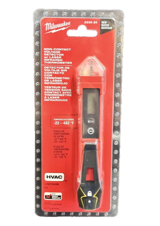 Milwaukee 2225-20 Non-Contact Voltage Detector with Laser Infrared Thermometer