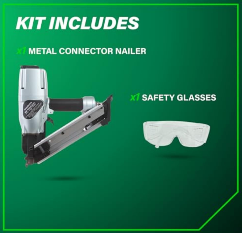 METABO HPT 2-1/2" Pneumatic Strip Nailer - NR65AK2(S)