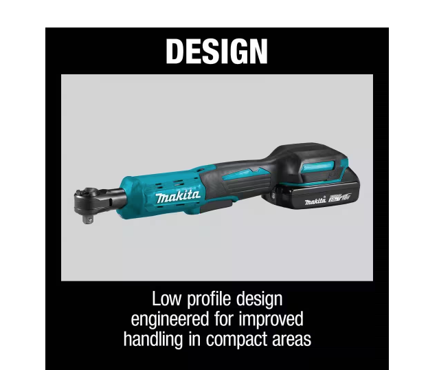 Makita 18V LXT Cordless 3/8" / 1/4" Sq. Drive Ratchet XRW01Z (TOOL ONLY)