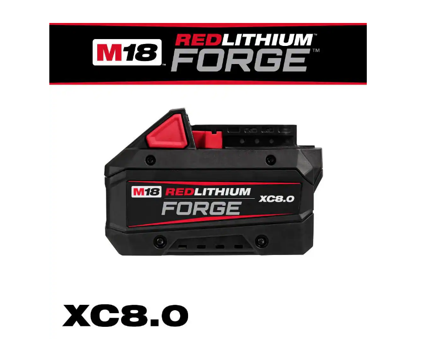 Milwaukee M18 18V Lithium-Ion REDLITHIUM FORGE XC 8.0 Ah Battery Pack 48-11-1881