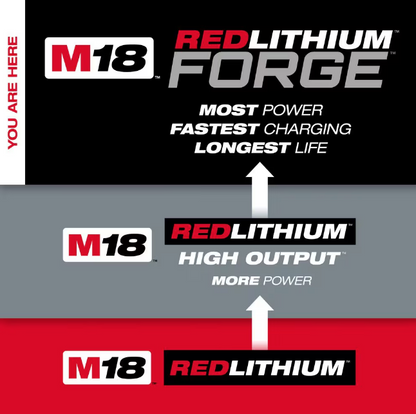 Milwaukee M18 18V Lithium-Ion REDLITHIUM FORGE XC 8.0 Ah Battery Pack 48-11-1881