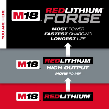 Milwaukee M18 18V Lithium-Ion REDLITHIUM FORGE HD 12.0 Ah Battery Pack 48-11-1813
