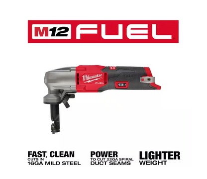 Milwaukee M12 FUEL 12-Volt Lithium-Ion Brushless 16-Gauge Variable Speed Nibbler 2476-20(TOOL ONLY)