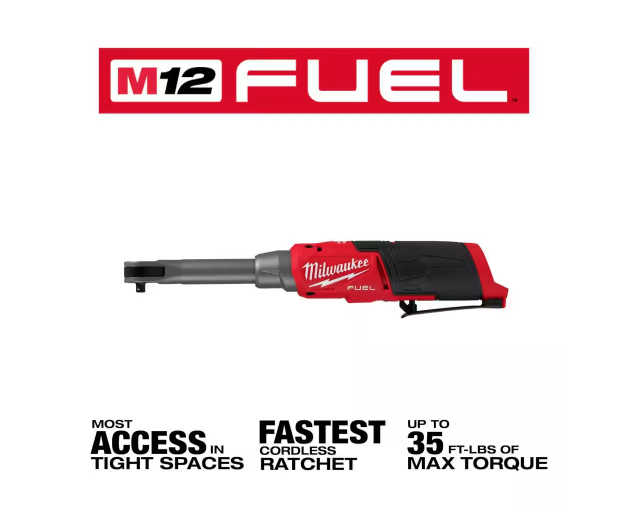 Milwaukee M12 FUEL 12V 3/8 in. Extended Reach High Speed Ratchet 2569-20 (TOOL ONLY)
