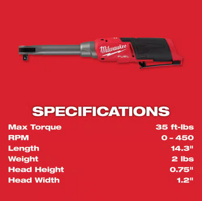 Milwaukee M12 FUEL 12V 3/8 in. Extended Reach High Speed Ratchet 2569-20 (TOOL ONLY)