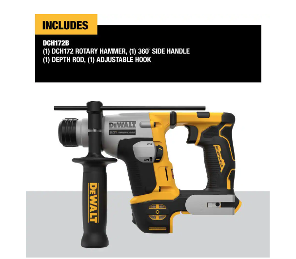 DEWALT ATOMIC 20V MAX Compact 5/8" SDS Plus Hammer Drill DCH172B (TOOL ONLY)