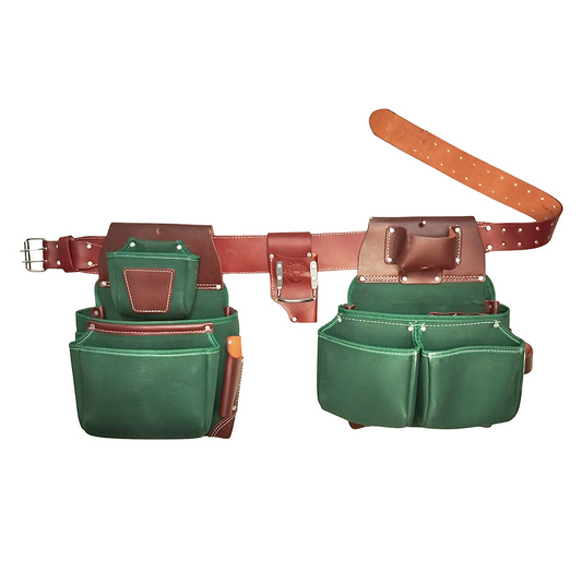 WAXWING Green Nylon Framing Tool Belt 100% Buffalo Leather WTB7061