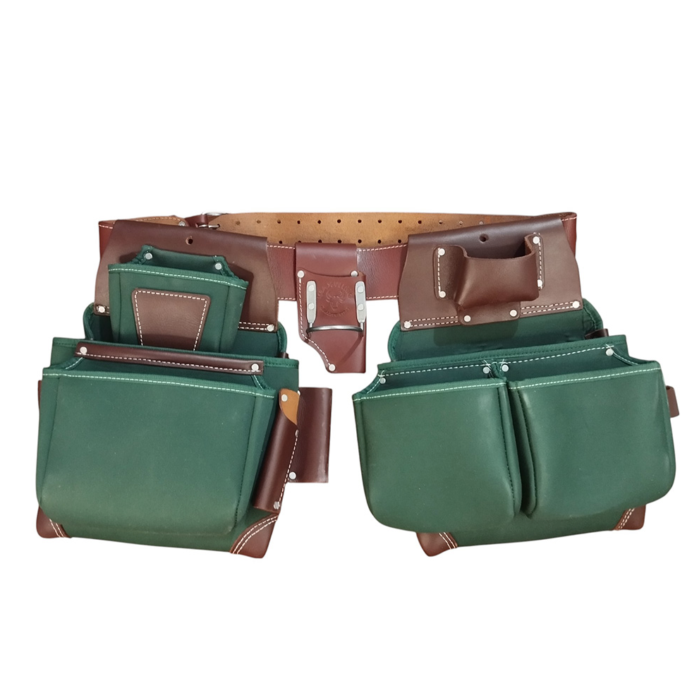 WAXWING Green Nylon Framing Tool Belt 100% Buffalo Leather WTB7061