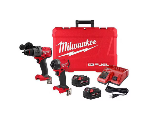 Milwaukee M18 FUEL 18V Hammer Drill and Impact Driver Combo Kit (2-Tool) 3697-22