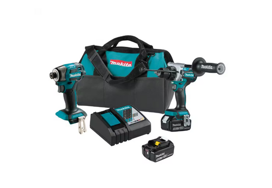 Makita 18-Volt LXT Combo Kit (Hammer Drill & Impact Driver) XT297T
