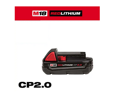 Milwaukee M18 18V 2.0 Ah Lithium-Ion Compact Battery 48-11-1820