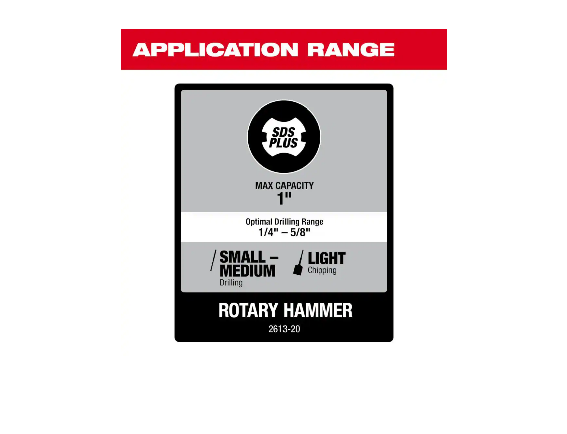 Milwaukee M18 18V 1 in. SDS-Plus D-Handle Rotary Hammer 2613-20 (TOOL ONLY)