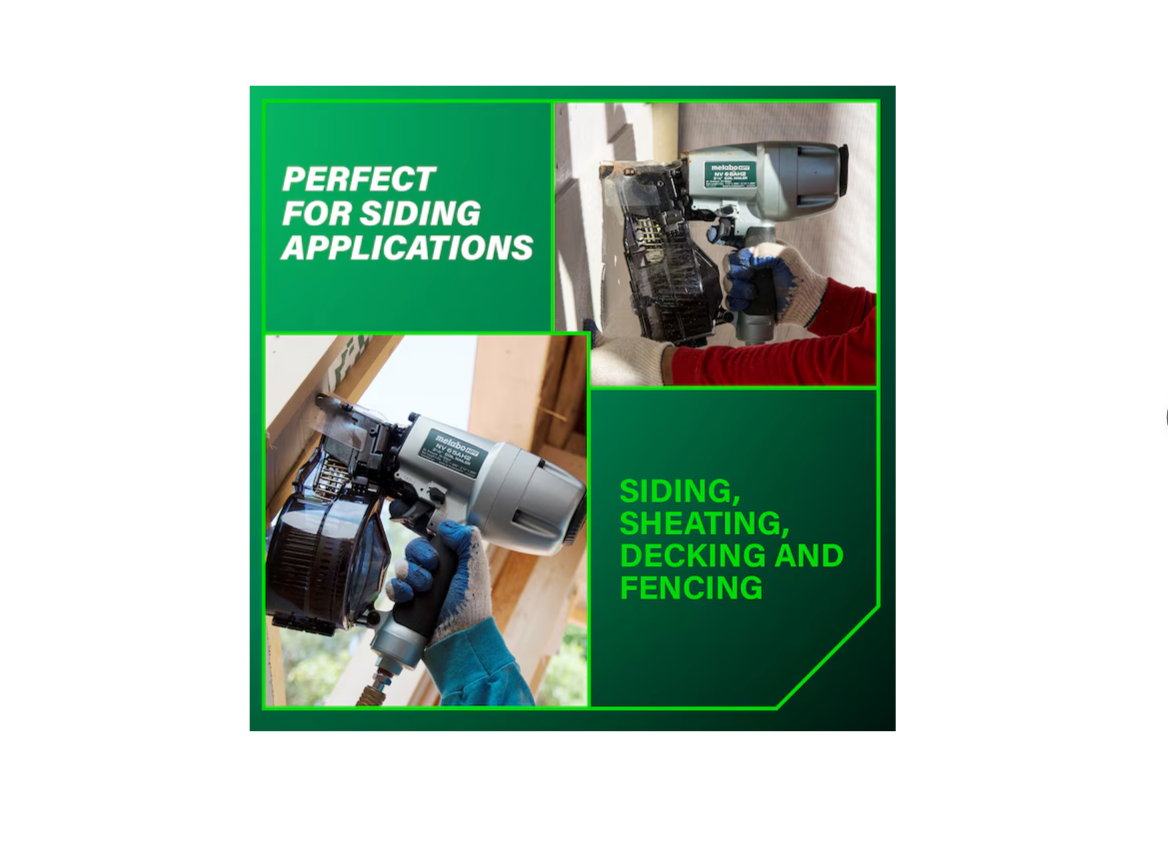 METABO HPT 2-1/2 Inch Coil Siding Nailer NV65AH2