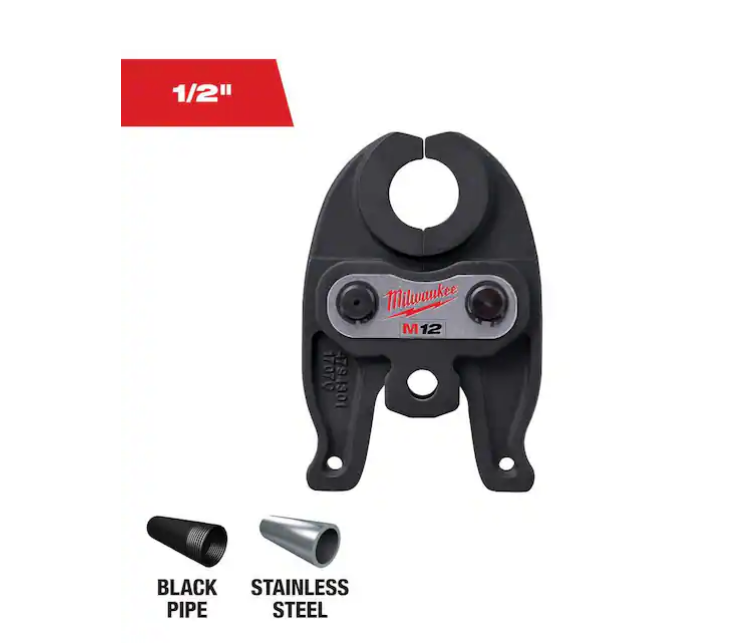 Milwaukee 1/2" IPS Press Tool Jaw for M12 Force Logic Press Tool (JAW ONLY)