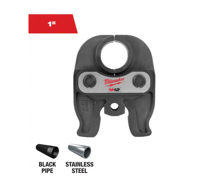 Milwaukee 1" IPS Press Tool Jaw for M12 Force Logic Press Tool (JAW ONLY)